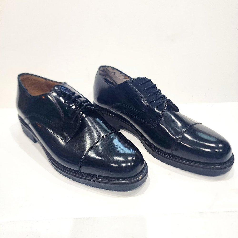 MADE IN ITALY Abrasivato Nero Men's Dress Shoes, Size 10 NEW